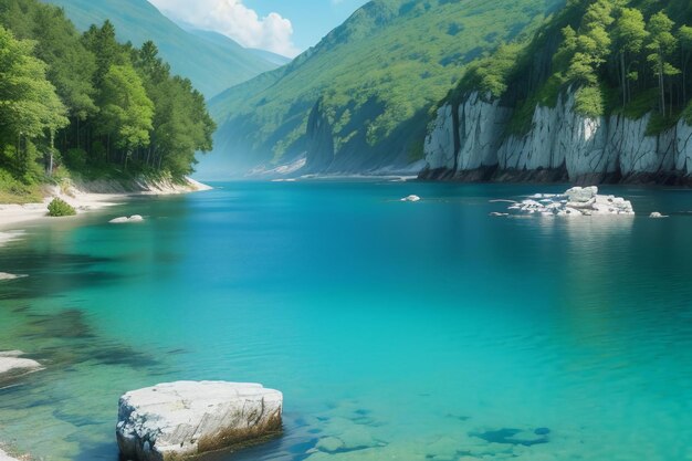 De beaux paysages et des paysages naturels permettent aux gens de se détendre et de profiter du fond d'écran