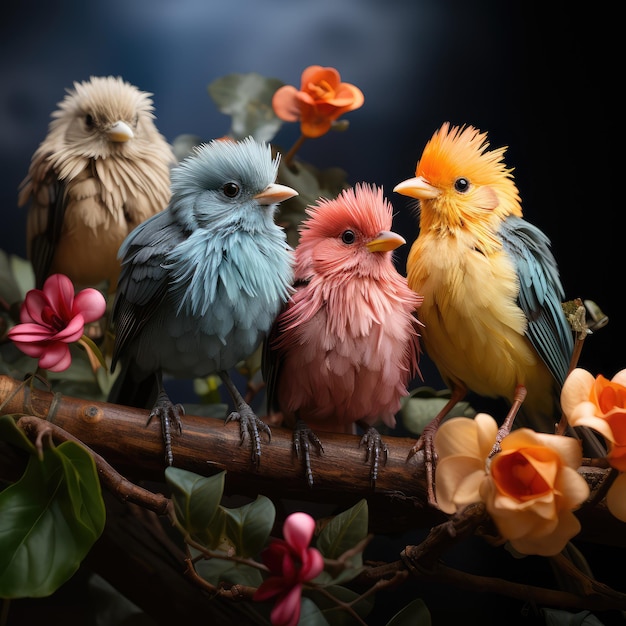 Beaux petits oiseaux