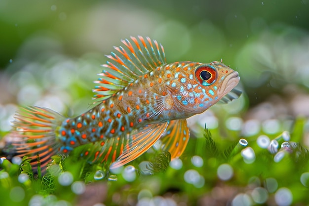 De beaux poissons exotiques aux couleurs vives