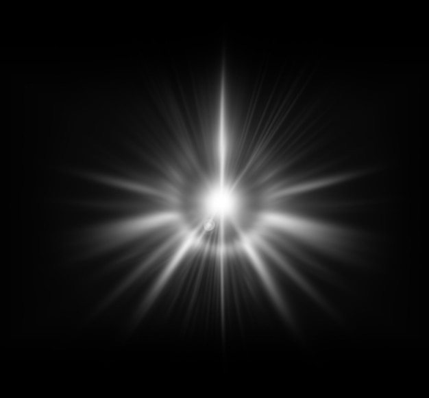 de beaux rayons de lumière abstraits sur un fond noir