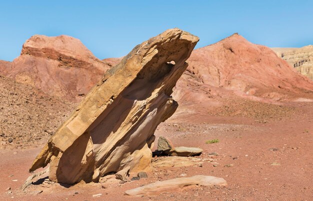 Beaux rochers dans le désert à Eilat