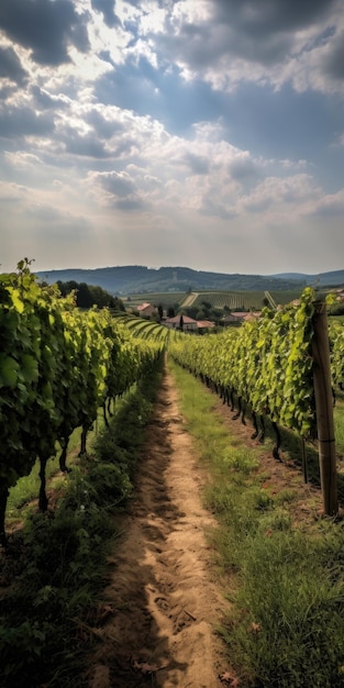 De beaux vignobles ai généré