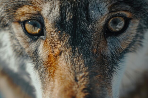 Les beaux yeux d'un loup sauvage