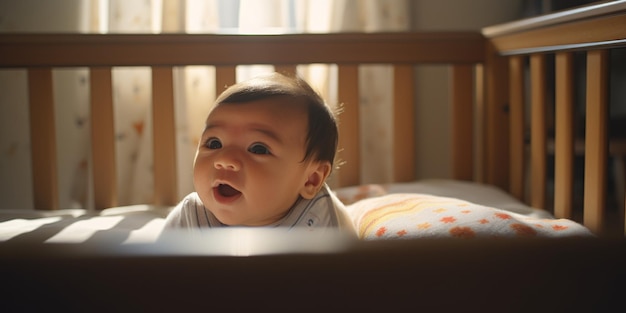 bébé dans un berceau IA générative