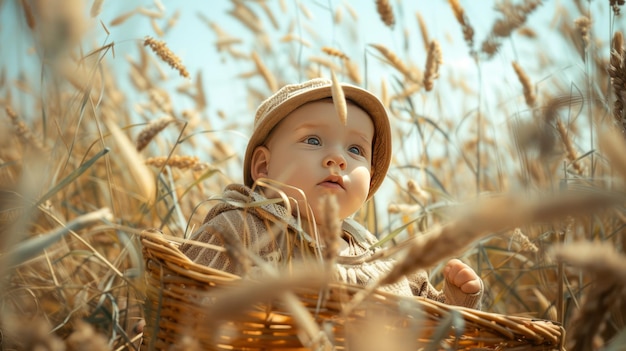 Bébé dans le panier Moïse histoire biblique