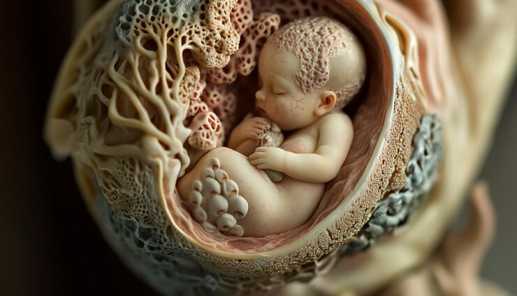 Photo un bébé est dans un berceau avec un bébé dedans