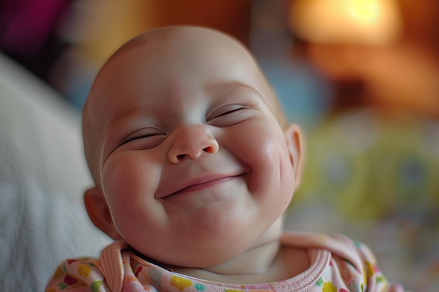 Un bébé heureux d'un an Joyeux anniversaire