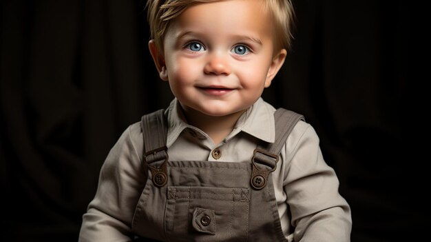 Un bébé mignon et souriant