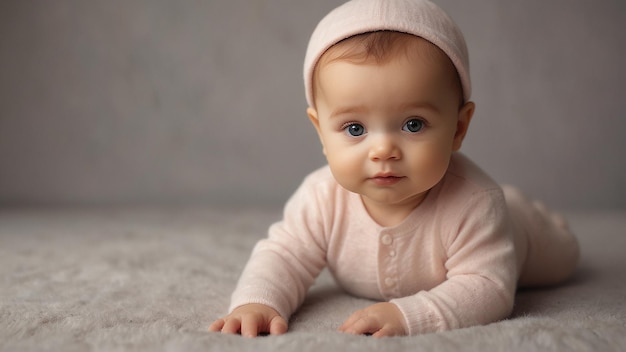 un bébé portant un chapeau qui dit bébé en bas