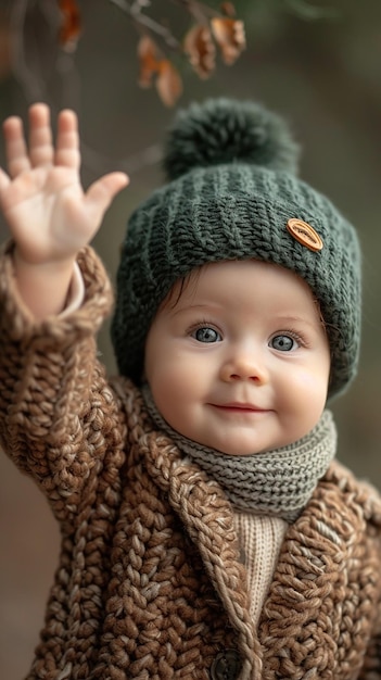 un bébé portant un chapeau qui dit bébé dessus