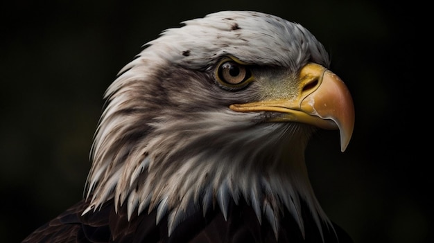 Le bec d'un oiseau est jaune