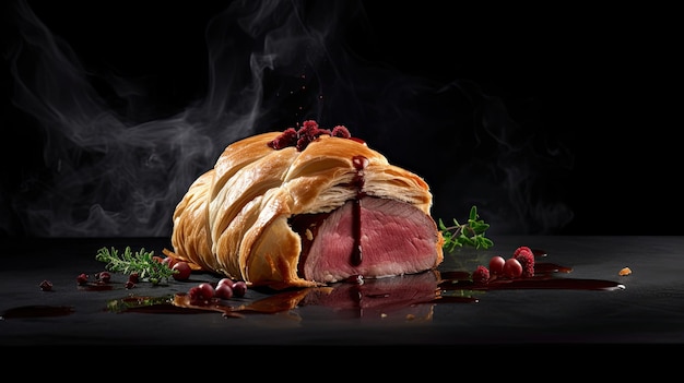 Beef Wellington un plat de steak d'origine anglaise à base de filet de bœuf