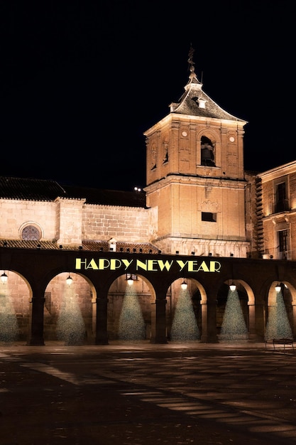 Beffroi sur la place de la ville d'Avila Espagne