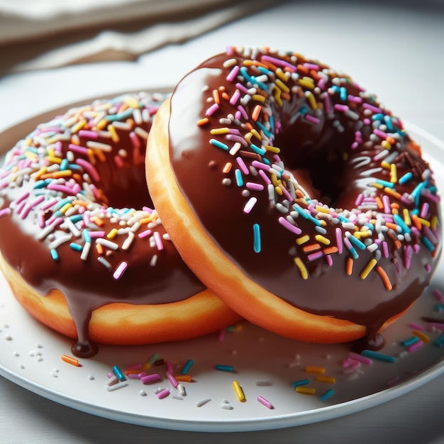 Beignets sur une assiette