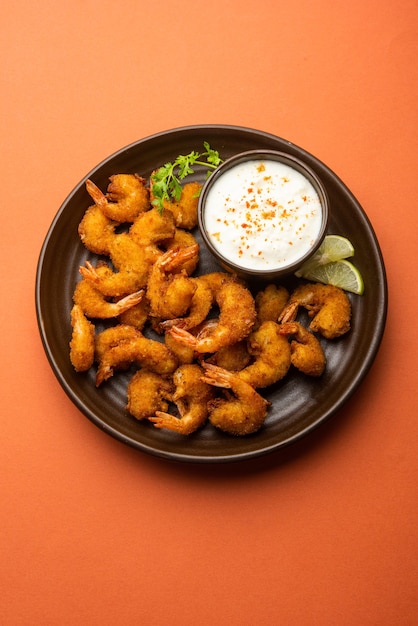 Beignets de crevettes ou bajji de crevettes ou jheenga pakodaÃƒÂƒÃ‚Â‚ÃƒÂ‚Ã‚Â ou kolambi ou zinga pakora, snack indien