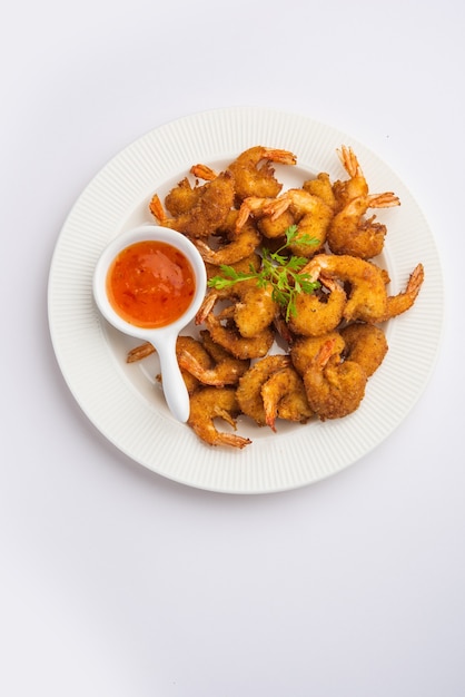 Beignets De Crevettes Ou Bajji De Crevettes Ou Jheenga Pakodaãƒâƒã‚â‚ãƒâ‚ã‚â Ou Kolambi Ou Zinga Pakora, Snack Indien