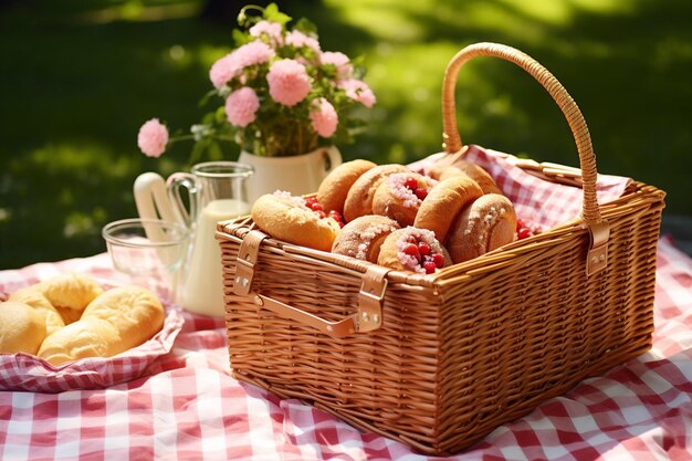 Des beignets disposés dans un motif ou une formation visuellement attrayants