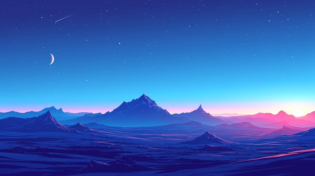 un bel arrière-plan du paysage vectoriel