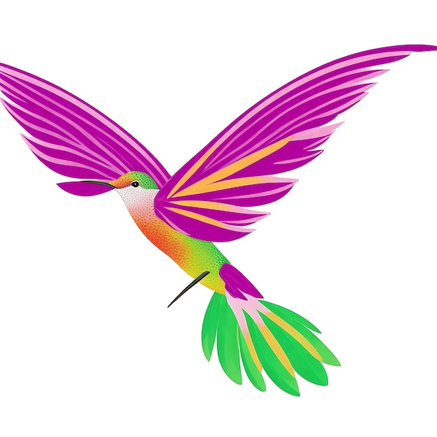 Bel élément de conception de colibri volant pour bannières affiches dépliants et brochures