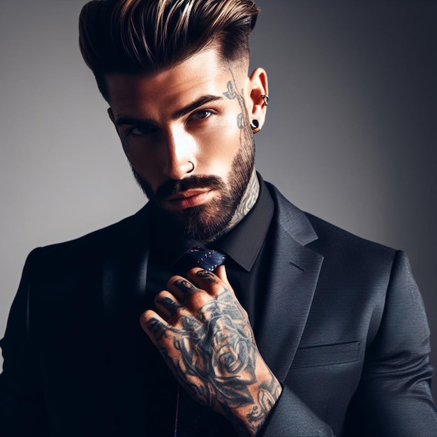 Un bel homme tatoué 5