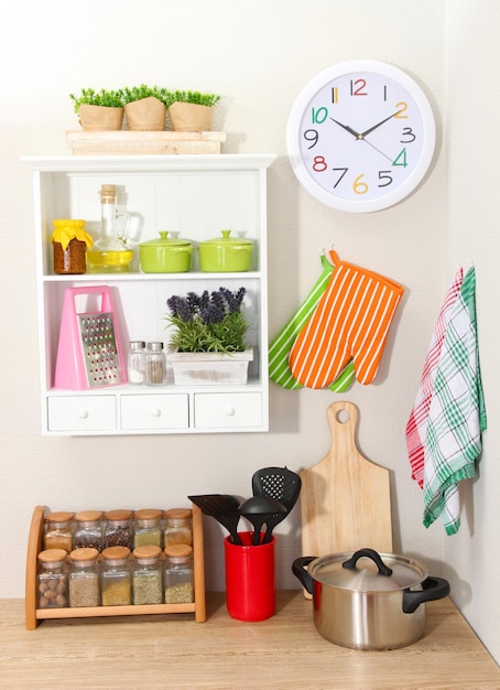 Photo bel intérieur de cuisine