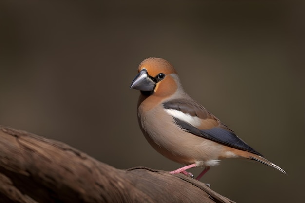 Un bel oiseau coloré debout sur une branche d'arbre