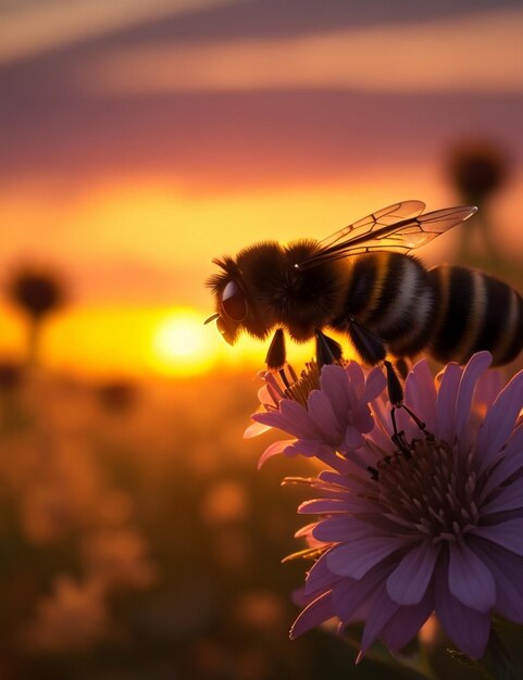 une belle abeille