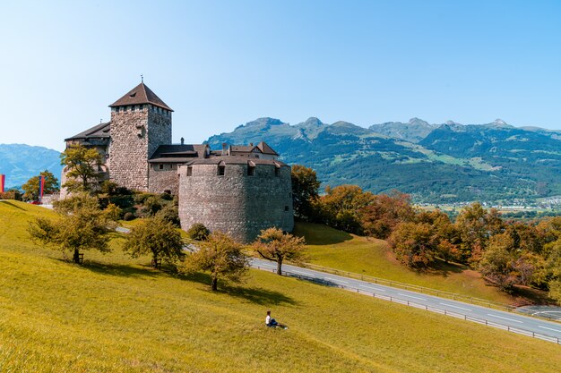 Belle architecture au château de Vaduz, résidence officielle du prince de Liechtenstein