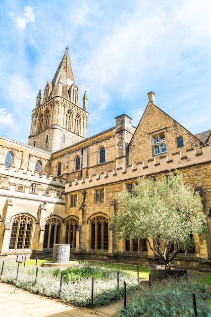 Belle architecture de la cathédrale Christ Church à Oxford, UK