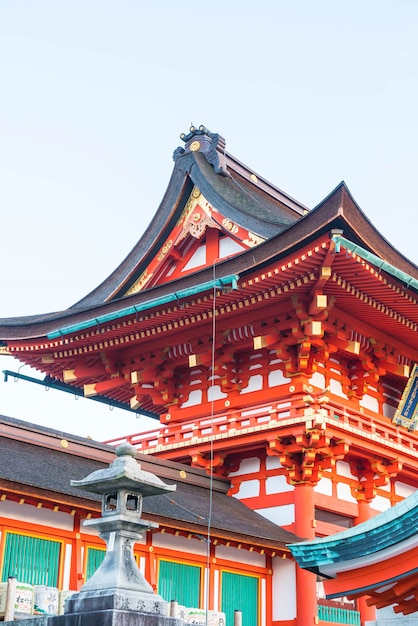 Belle architecture Sanctuaire Fushimiinari TaishaTemple à Kyoto