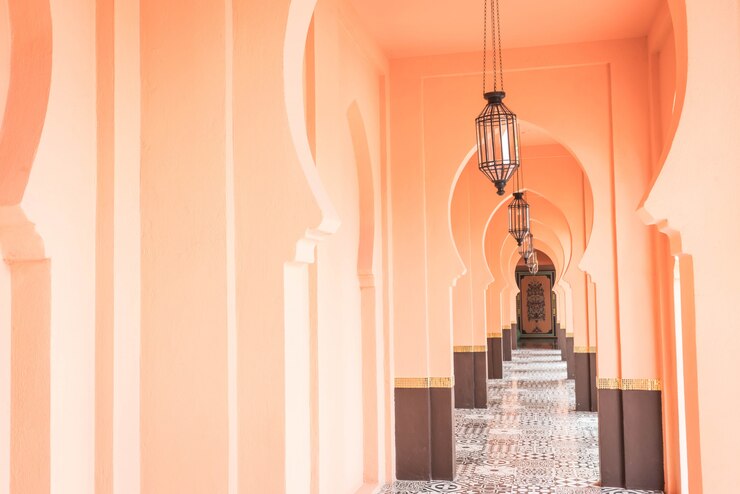 Photo belle architecture style maroc