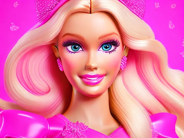 belle barbie en rose