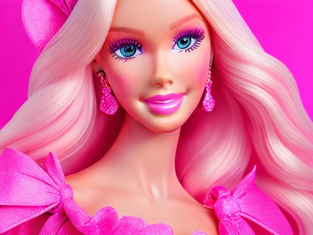 belle barbie en rose