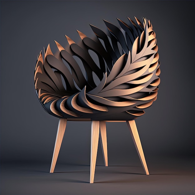 Belle chaise design Generative Ai