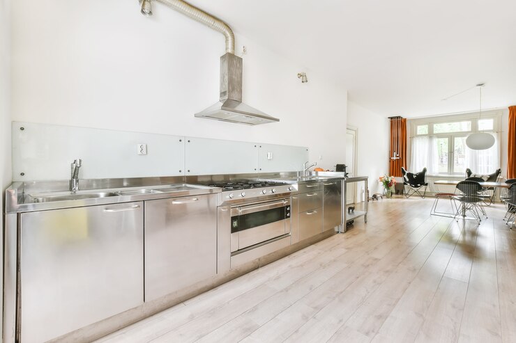Photo belle conception de cuisine