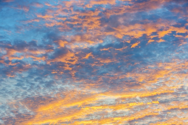 Belle couleur de coucher de soleil