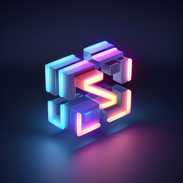 Belle création de logo néon 3D