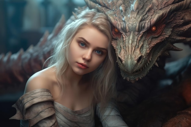 Belle et dangereuse fille mère de dragon