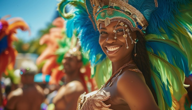 Une belle danseuse de carnaval