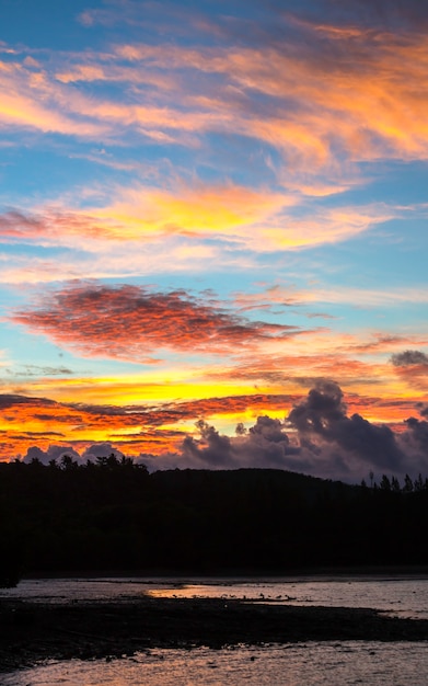 Belle du coucher de soleil