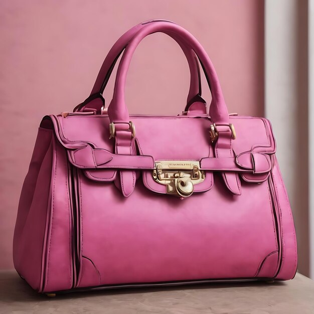 Belle élégance et mode de luxe sac à main rose pour femmes