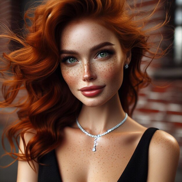 Une belle et élégante femme rousse 8