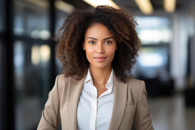 Belle femme d'affaires afro-américaine