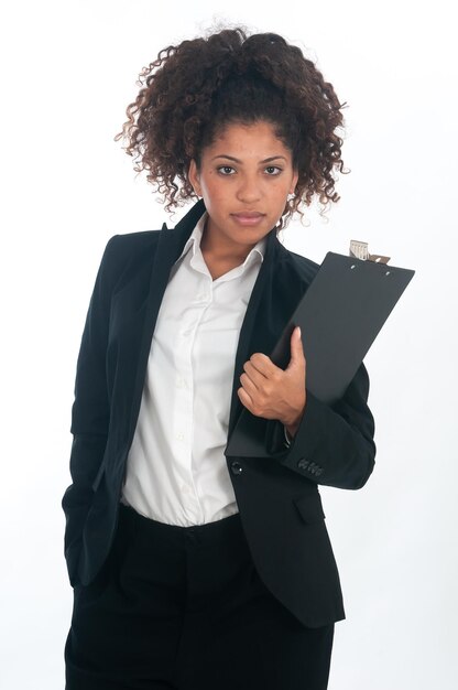 belle femme d'affaires afro-américaine