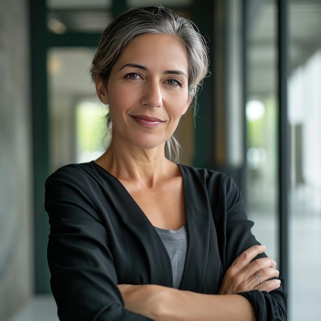 une belle femme d'affaires âgée