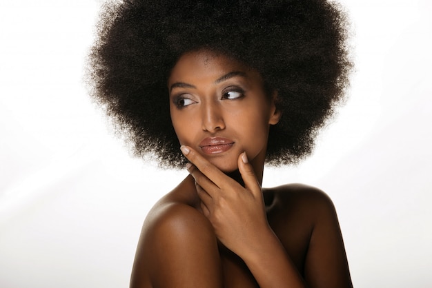 Belle femme afro