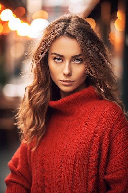 Belle femme en été avec un chapeau