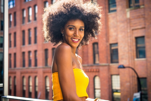 Belle femme à New York