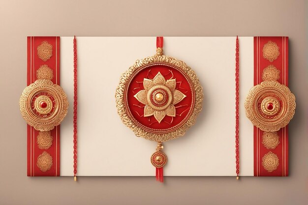 belle fête indienne heureux raksha bandhan carte élégante célébration de la fête de rakshabandhan