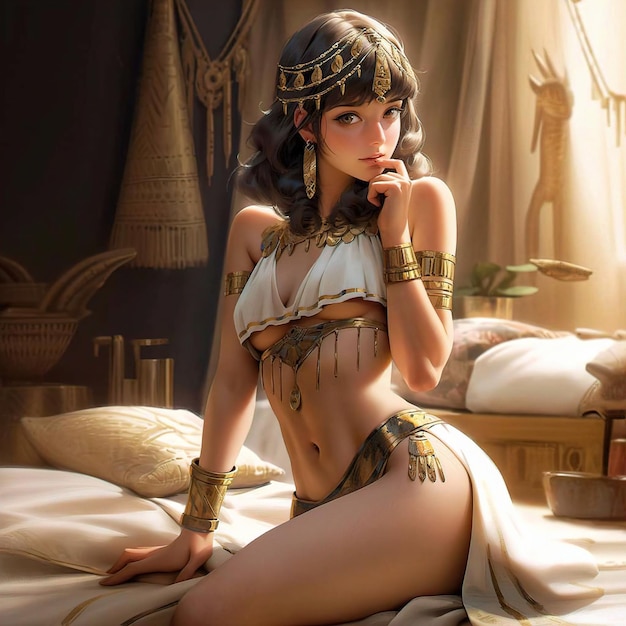 belle fille avec un corps chaud et des vêtements sexy